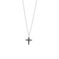 Collana Salvini Donna Croci s in Oro bianco Diamante Black 0.33 Ct 20105414 - 20105414